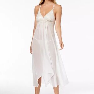 Linea Donatella Ivory Sheer Nightgown